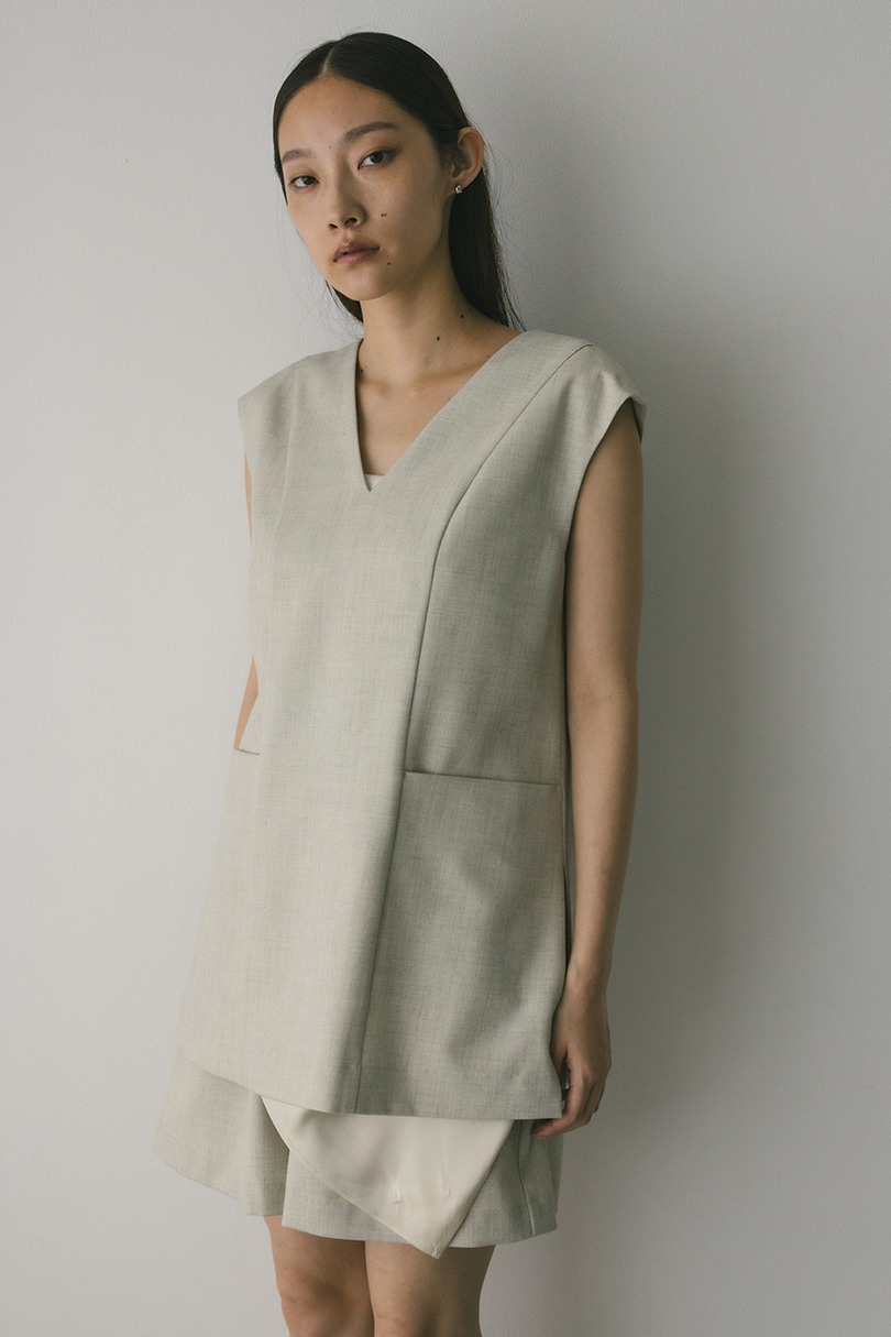 レイヤーベストショートオールインワン 詳細画像 IVOY 6