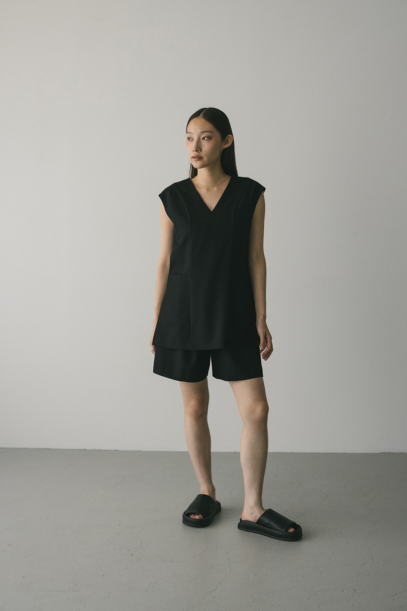 レイヤーベストショートオールインワン 詳細画像 BLK 2