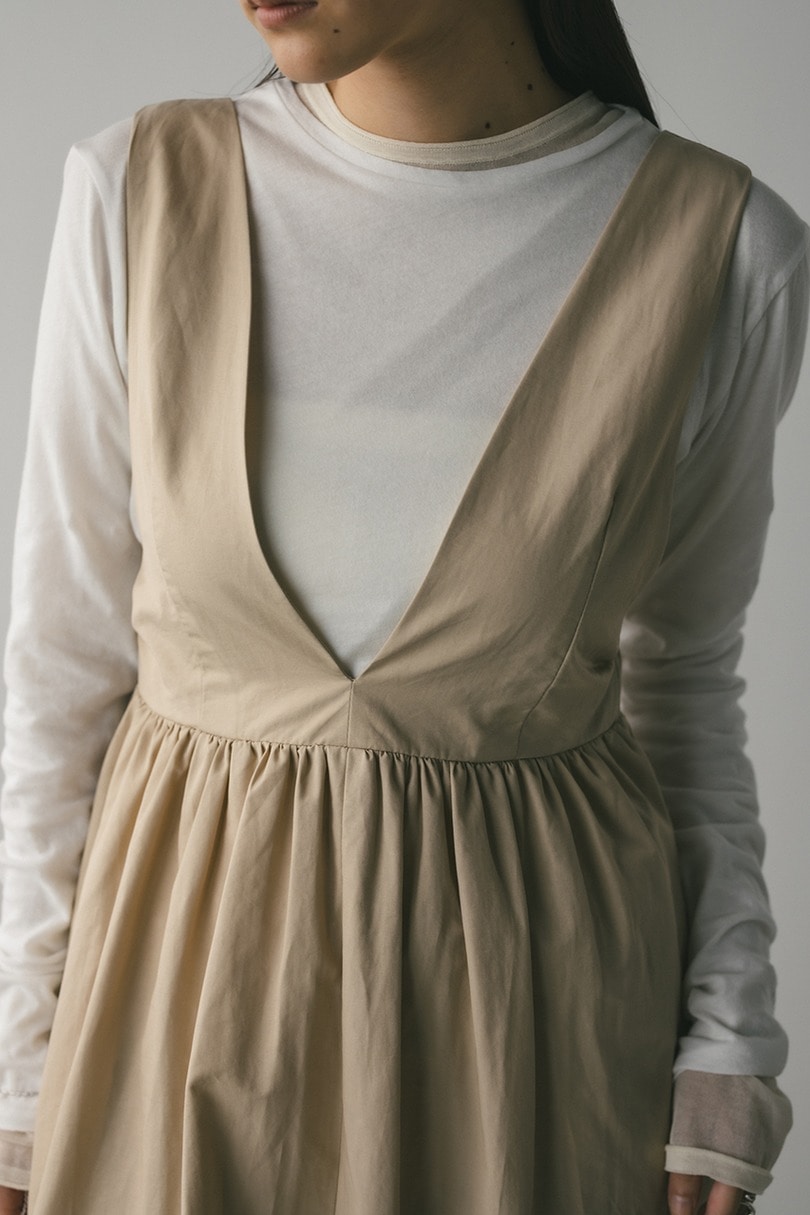 ディープVジャンパースカート 詳細画像 BEG 5