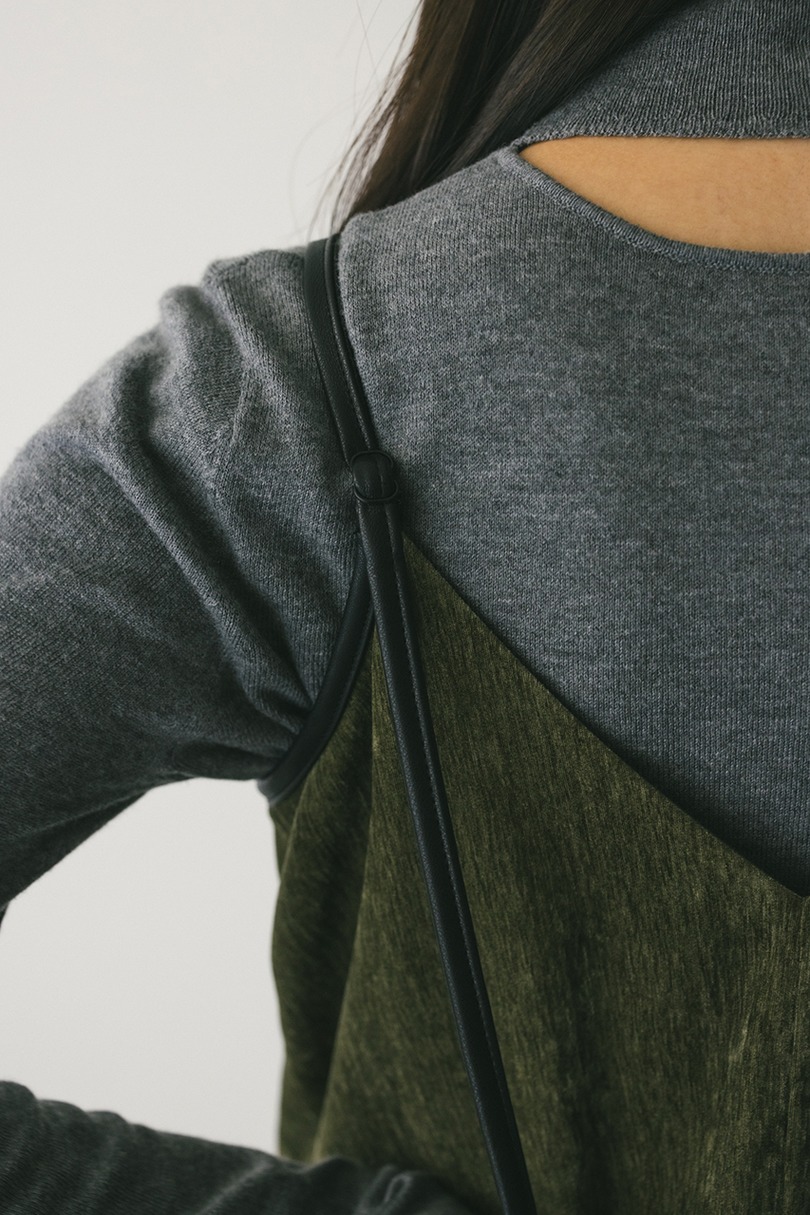 パイピングベロアキャミワンピース 詳細画像 KHA 10