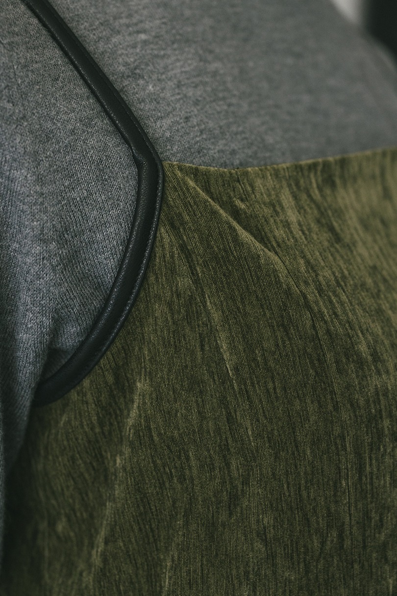 パイピングベロアキャミワンピース 詳細画像 KHA 11