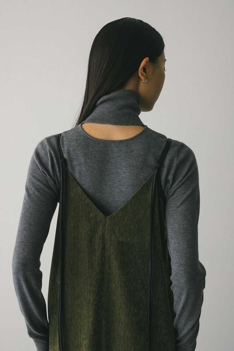 パイピングベロアキャミワンピース 詳細画像 KHA 5