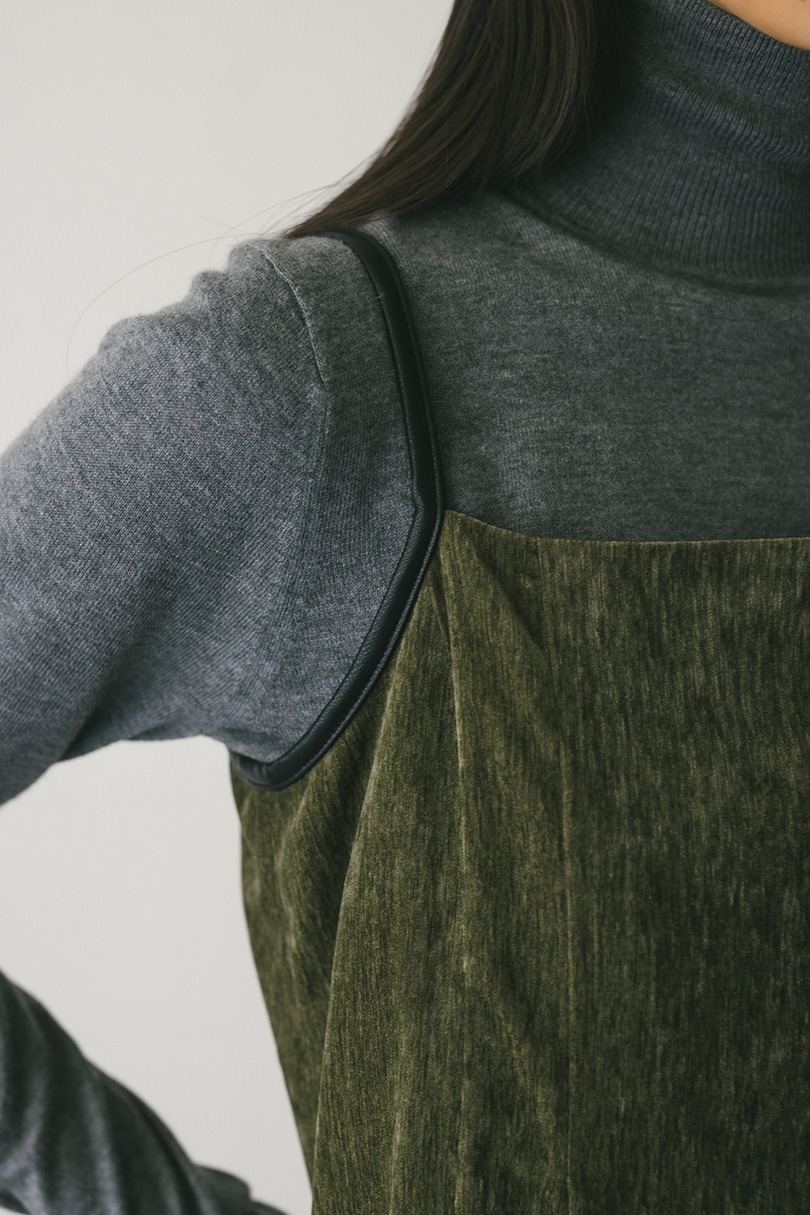 パイピングベロアキャミワンピース 詳細画像 KHA 6