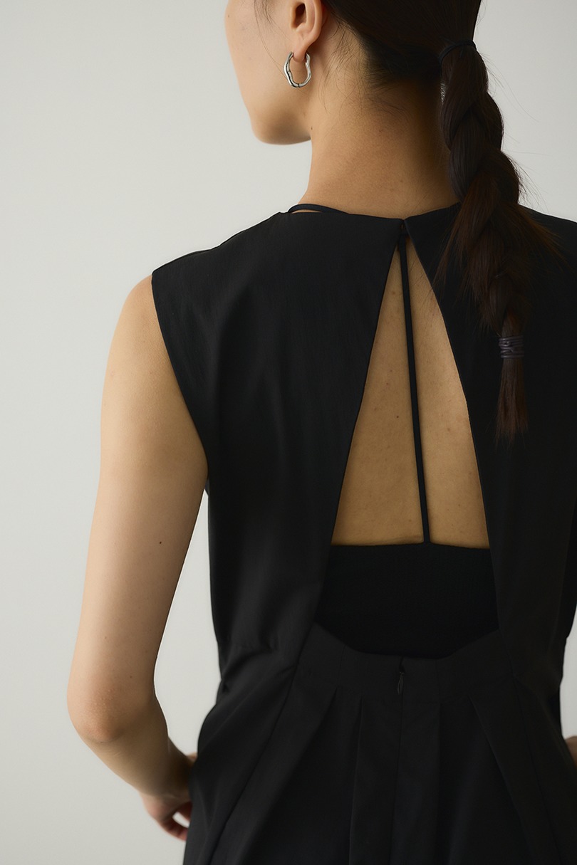 ACTIVE撥水バックオープンロンパース 詳細画像 BLK 9