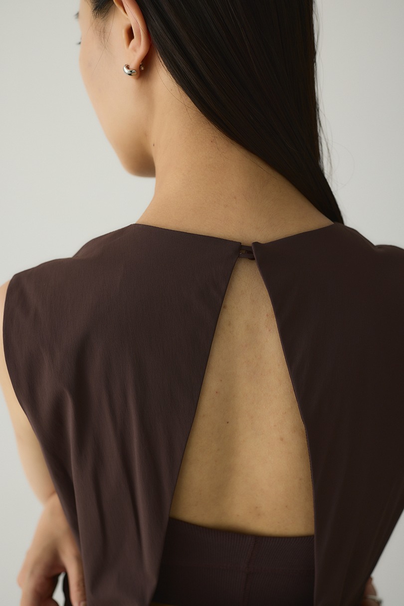 ACTIVE撥水バックオープンロンパース 詳細画像 BRN 14