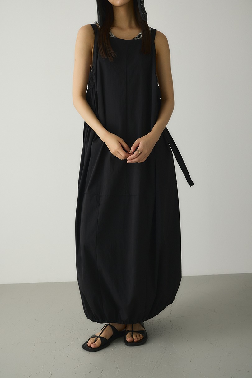 ACTIVE撥水ギャザーワンピース 詳細画像 BLK 4