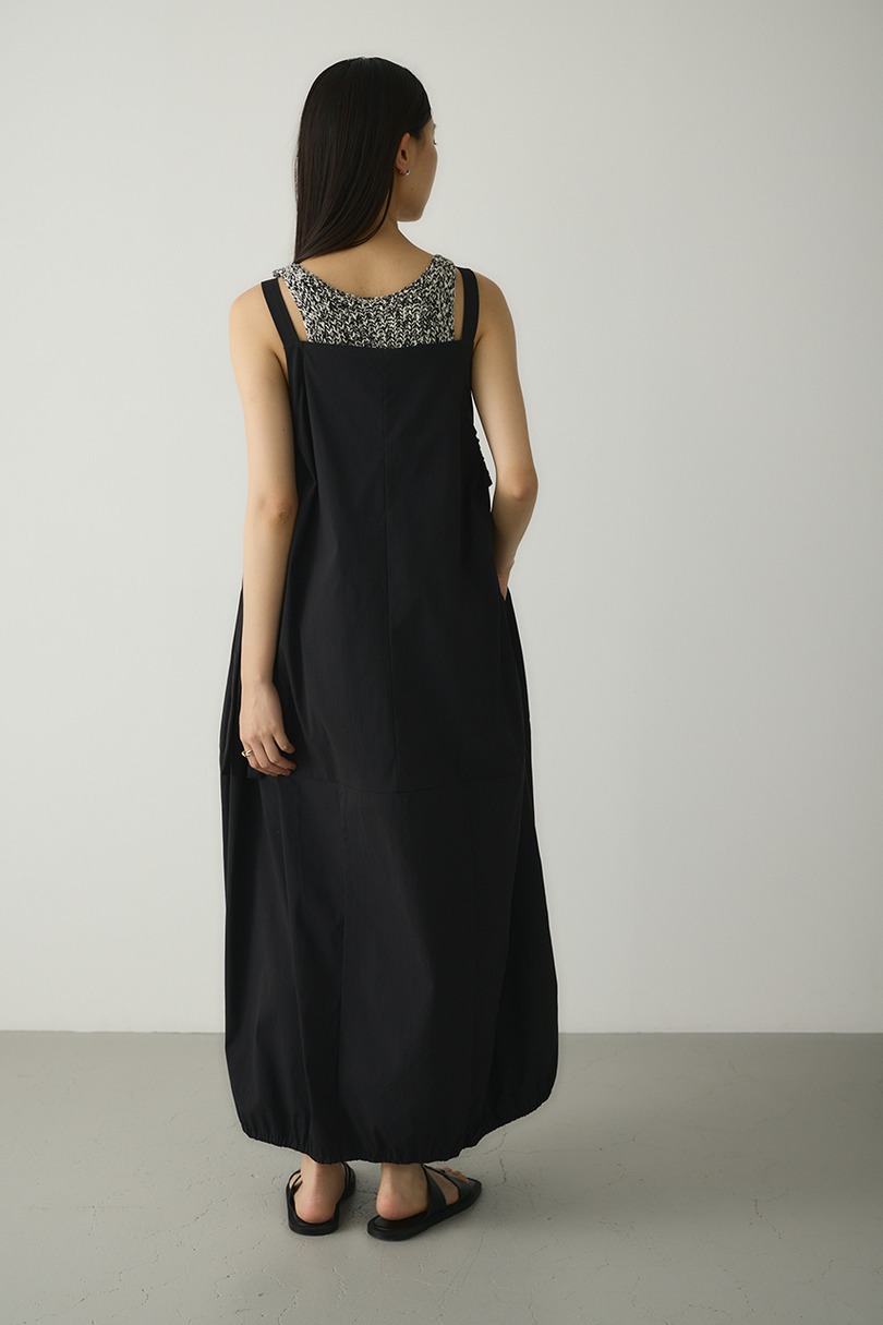 ACTIVE撥水ギャザーワンピース 詳細画像 BLK 5