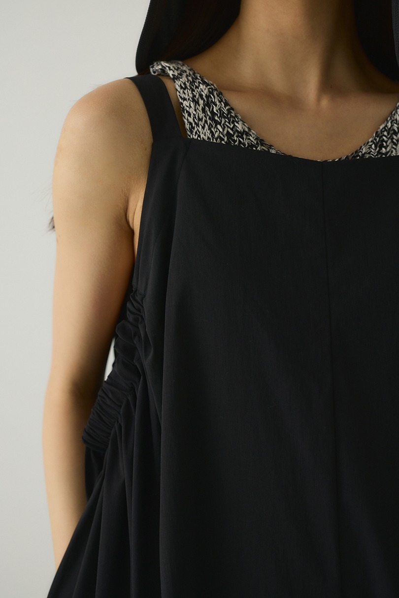 ACTIVE撥水ギャザーワンピース 詳細画像 BLK 6