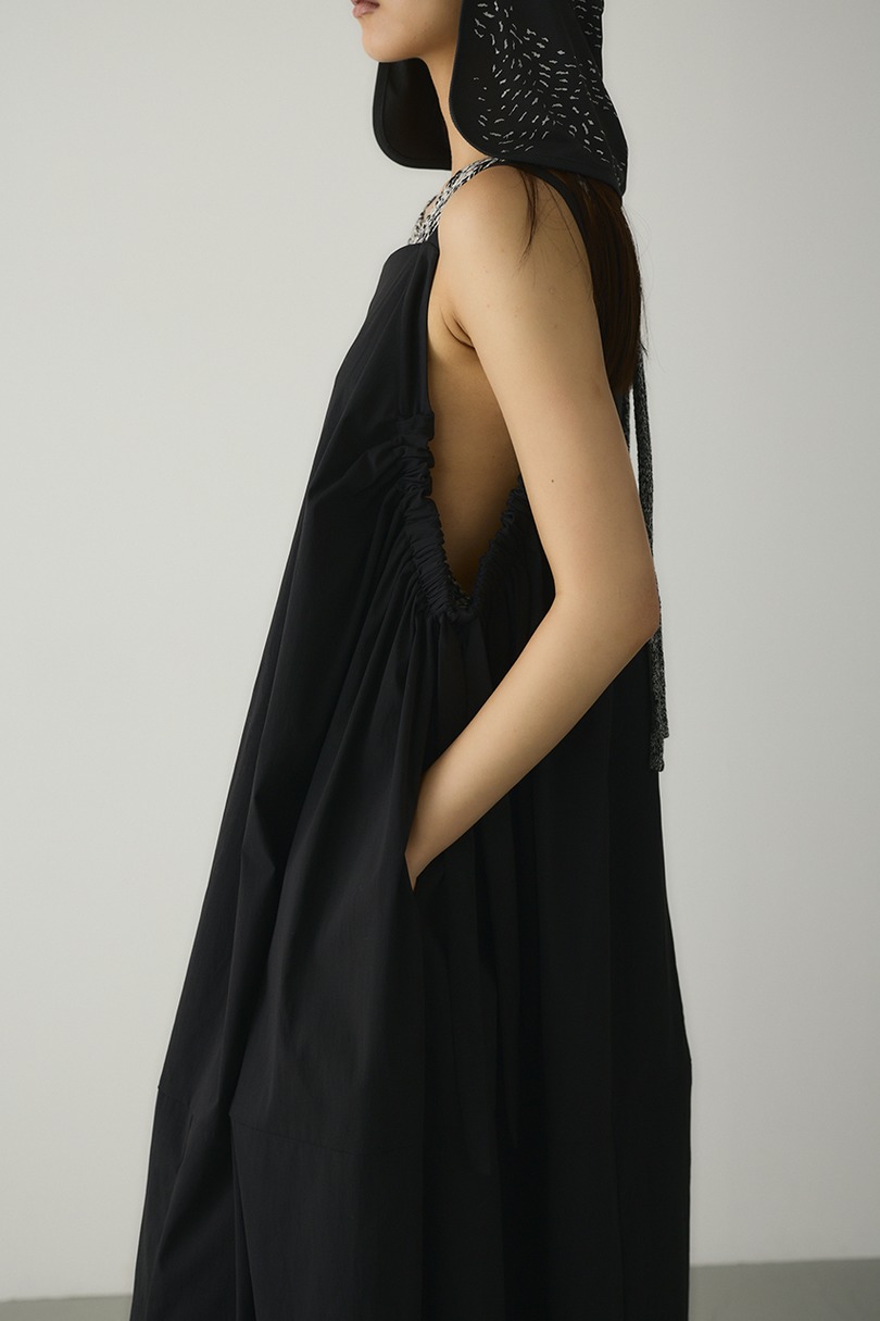 ACTIVE撥水ギャザーワンピース 詳細画像 BLK 7