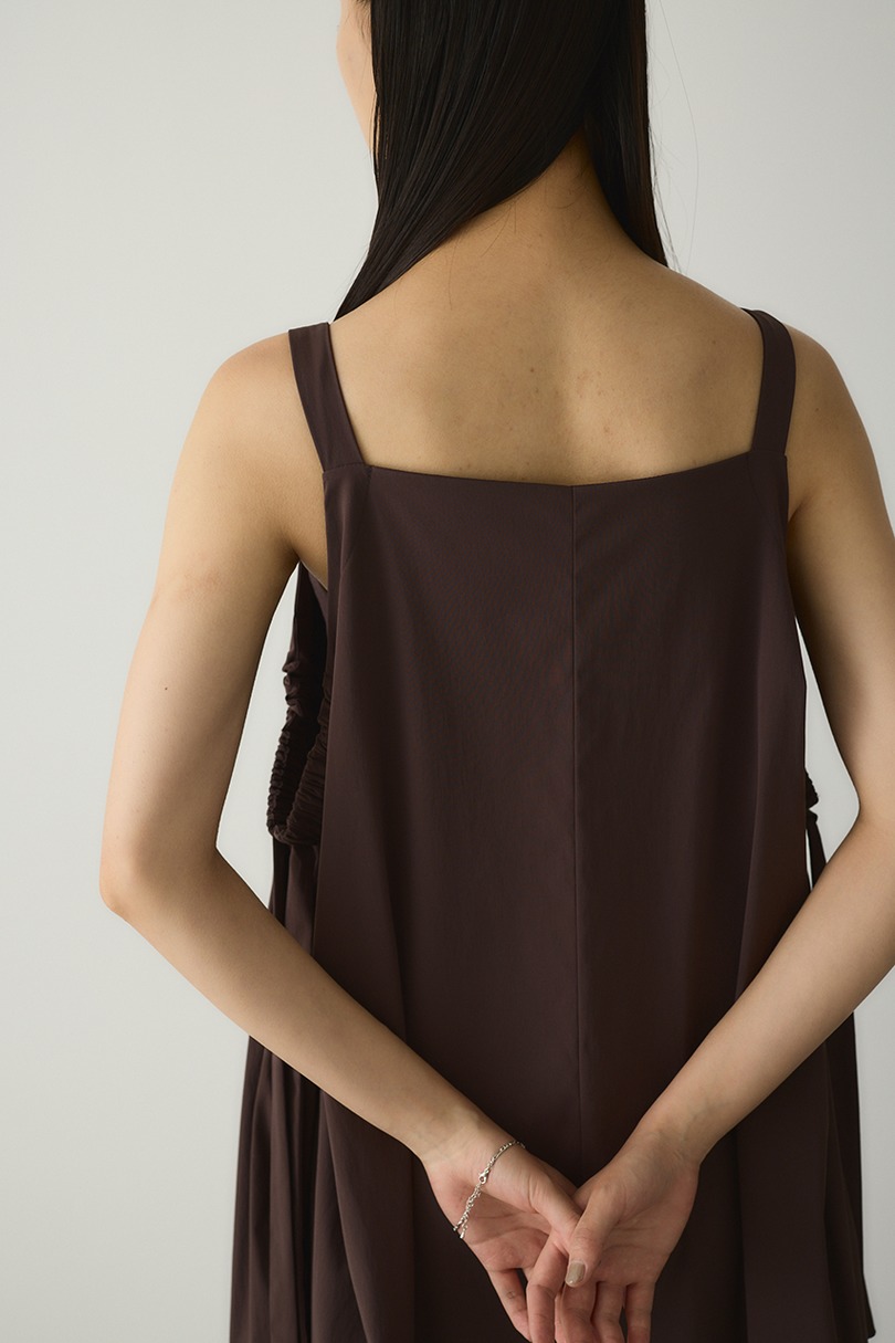 ACTIVE撥水ギャザーワンピース 詳細画像 BRN 10