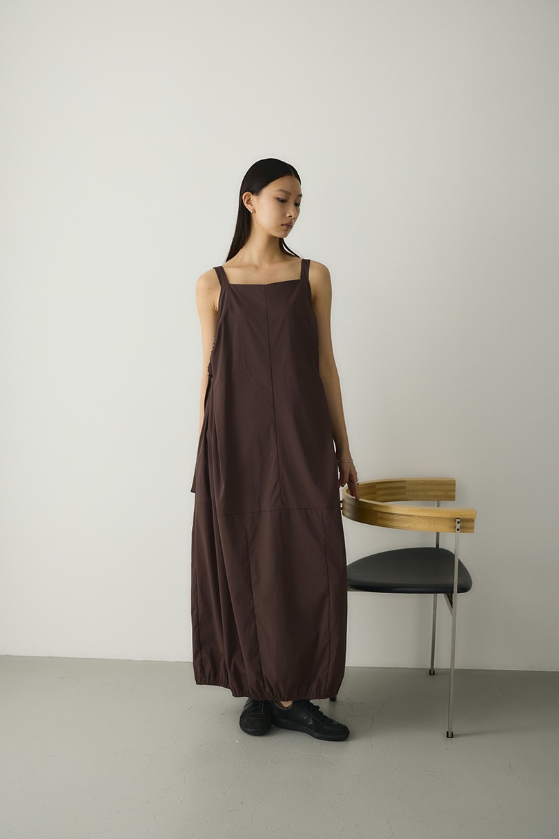 ACTIVE撥水ギャザーワンピース 詳細画像 BRN 2