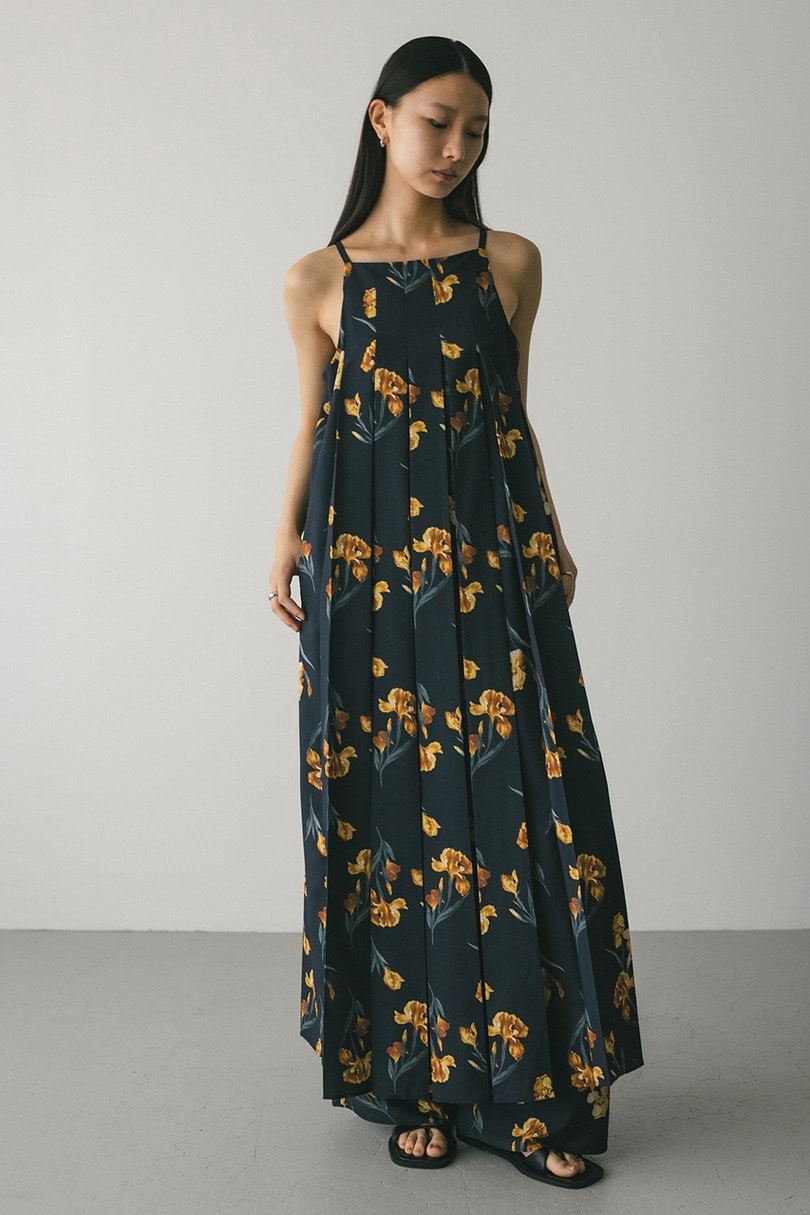 ニュアンスフラワーキャミワンピース 詳細画像 NVY 2