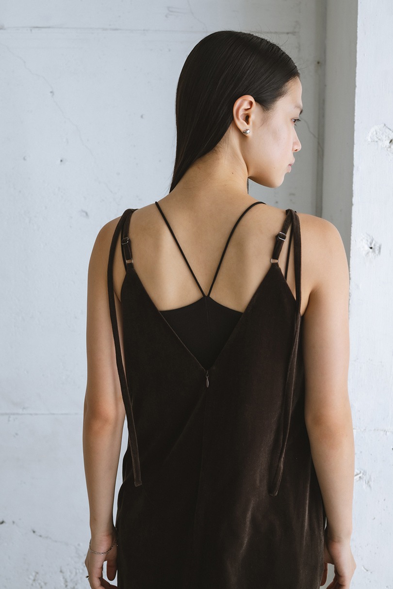 ベロアレイヤーキャミワンピース 詳細画像 BRN 6