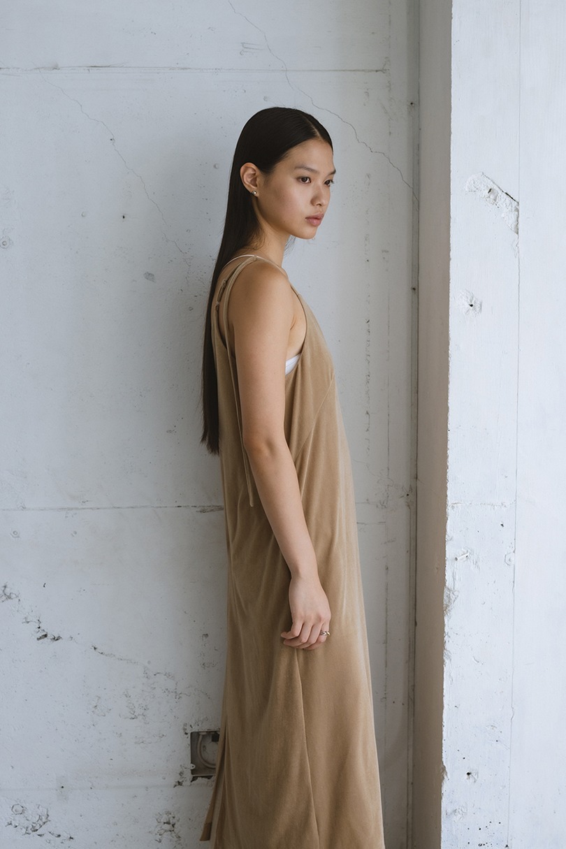 ベロアレイヤーキャミワンピース 詳細画像 BEG 3