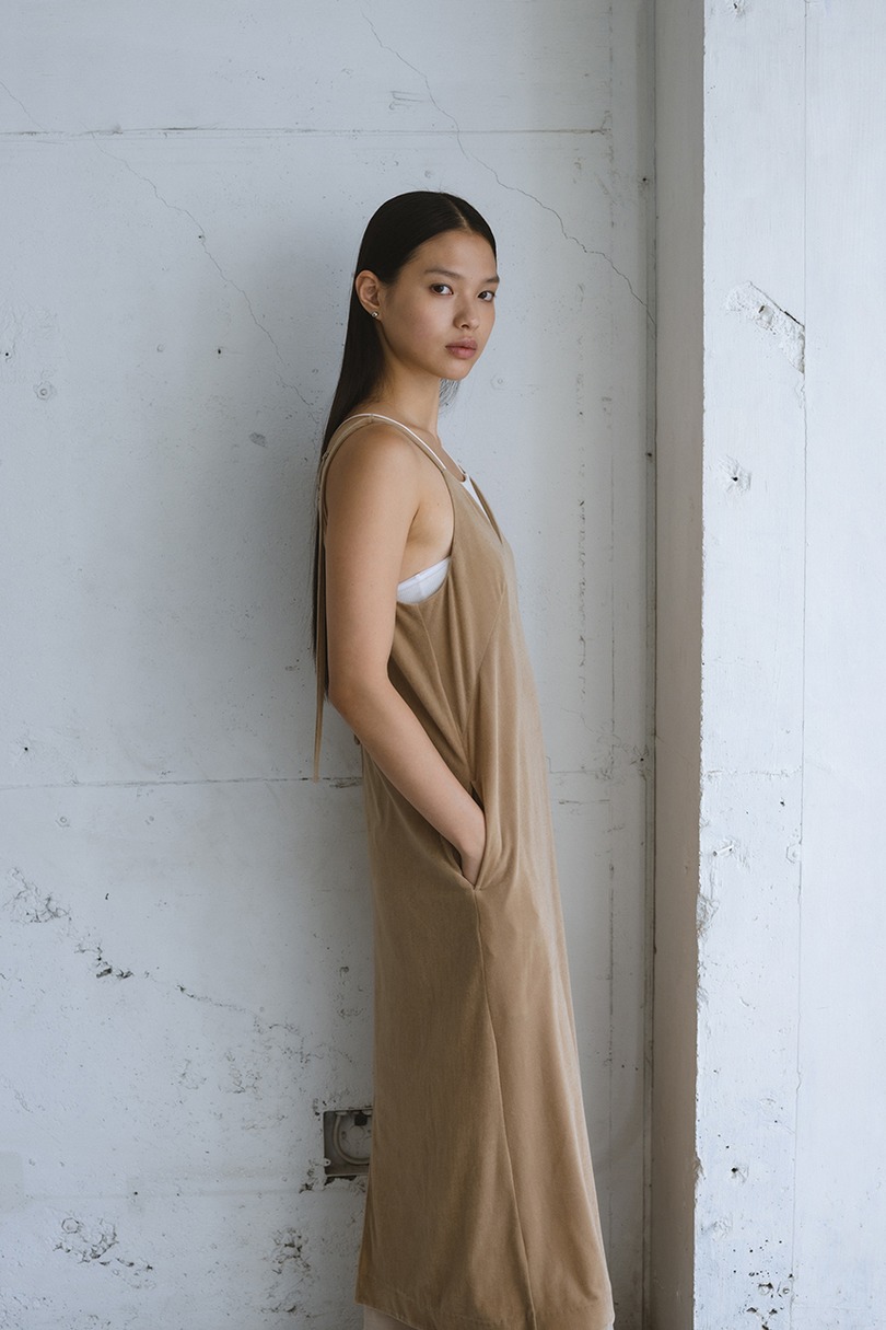 ベロアレイヤーキャミワンピース 詳細画像 BEG 4