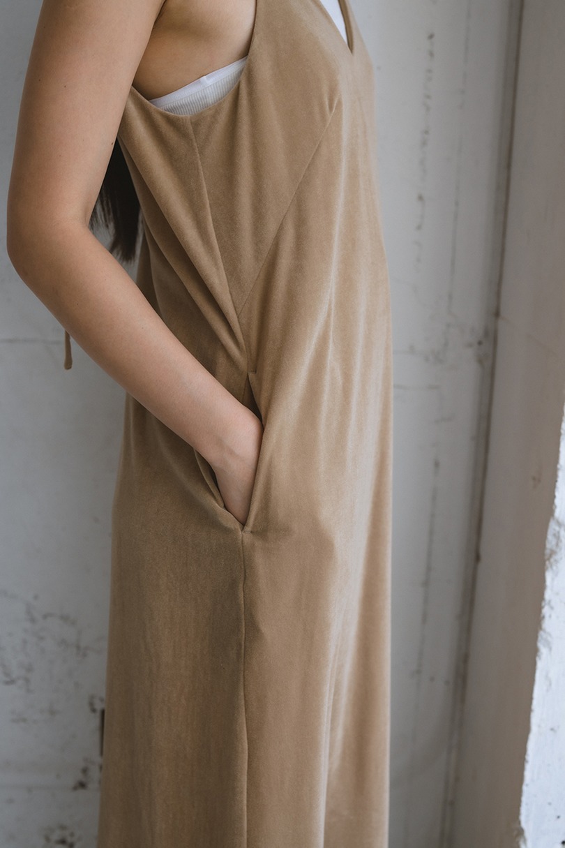 ベロアレイヤーキャミワンピース 詳細画像 BEG 6