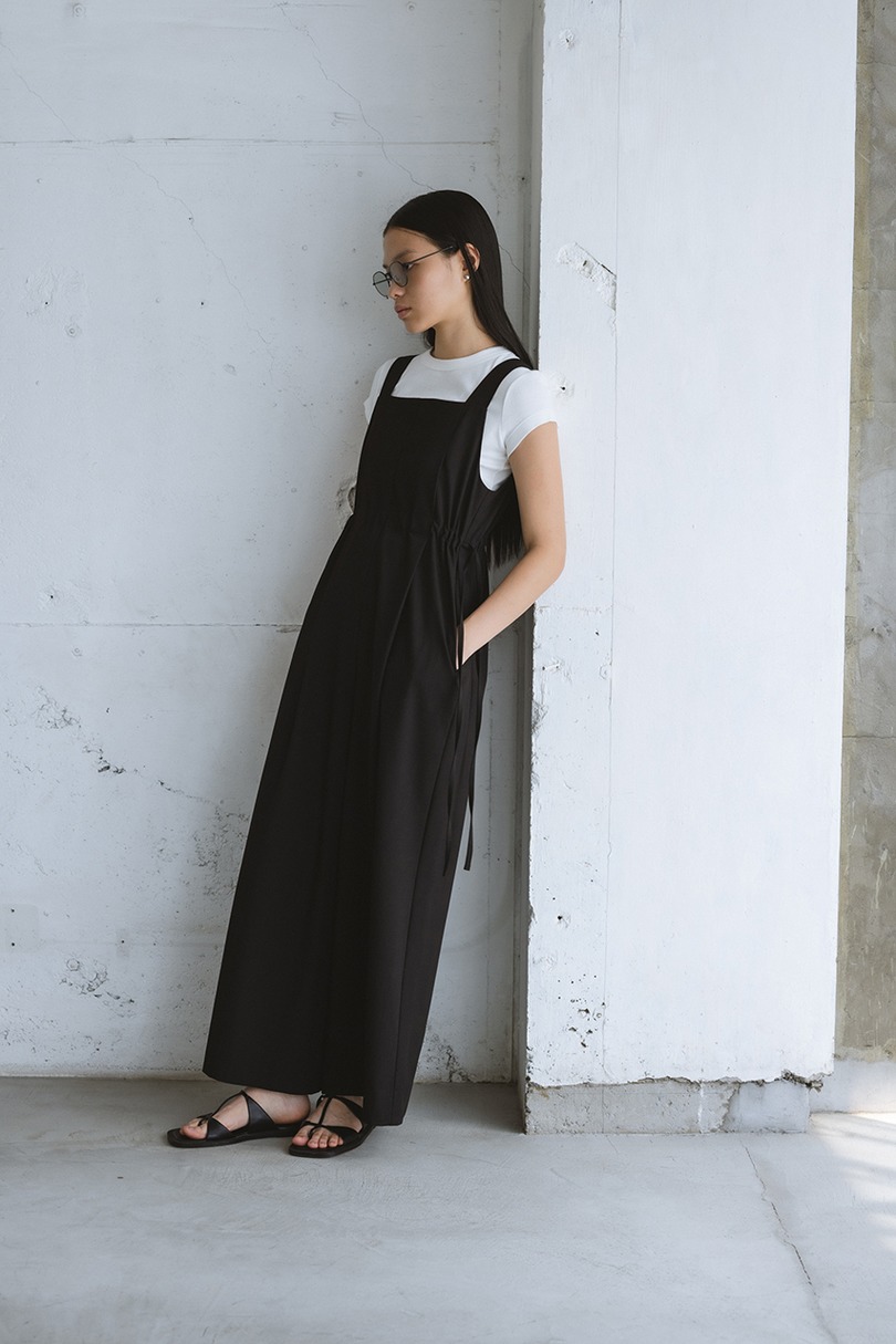 サイドギャザーワイドロンパース 詳細画像 BLK 3