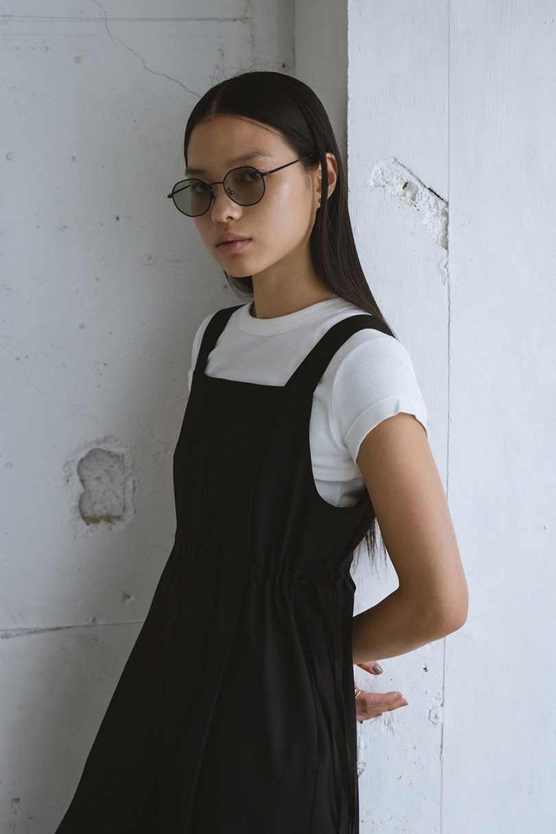 サイドギャザーワイドロンパース 詳細画像 BLK 4