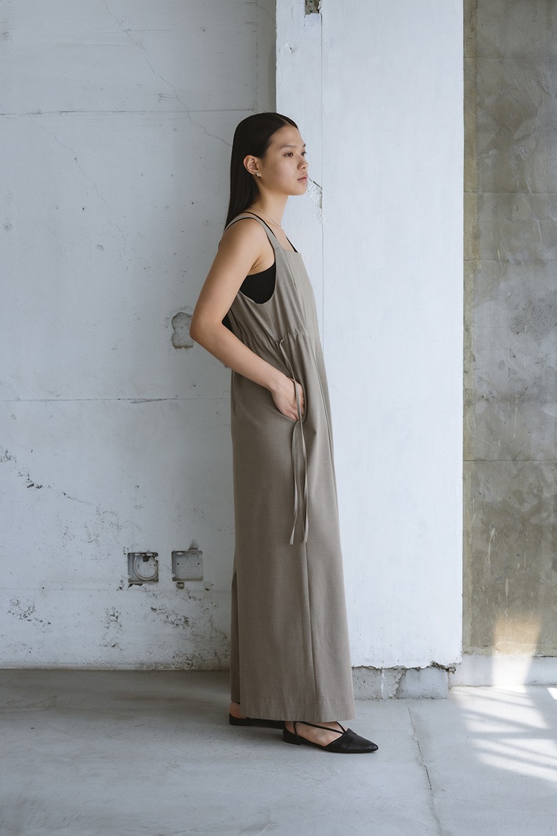 サイドギャザーワイドロンパース 詳細画像 L/BEG 3
