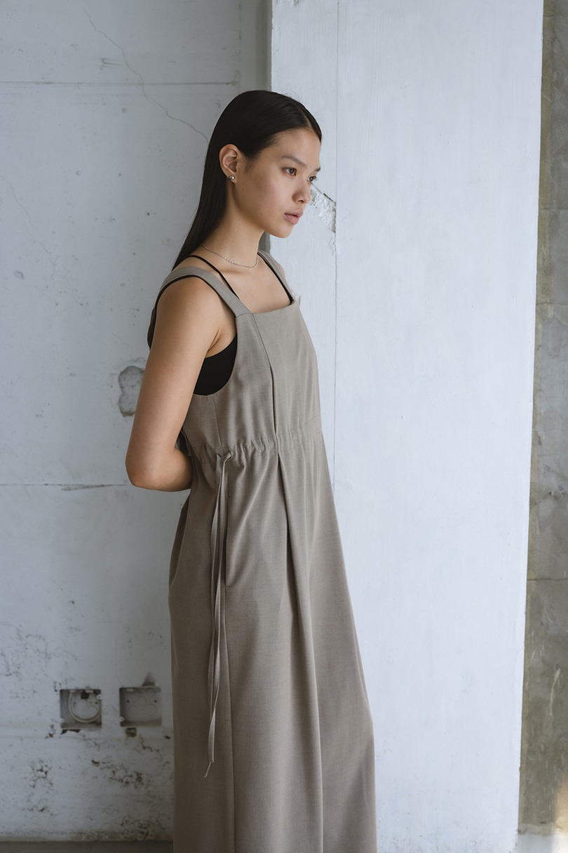 サイドギャザーワイドロンパース 詳細画像 L/BEG 4