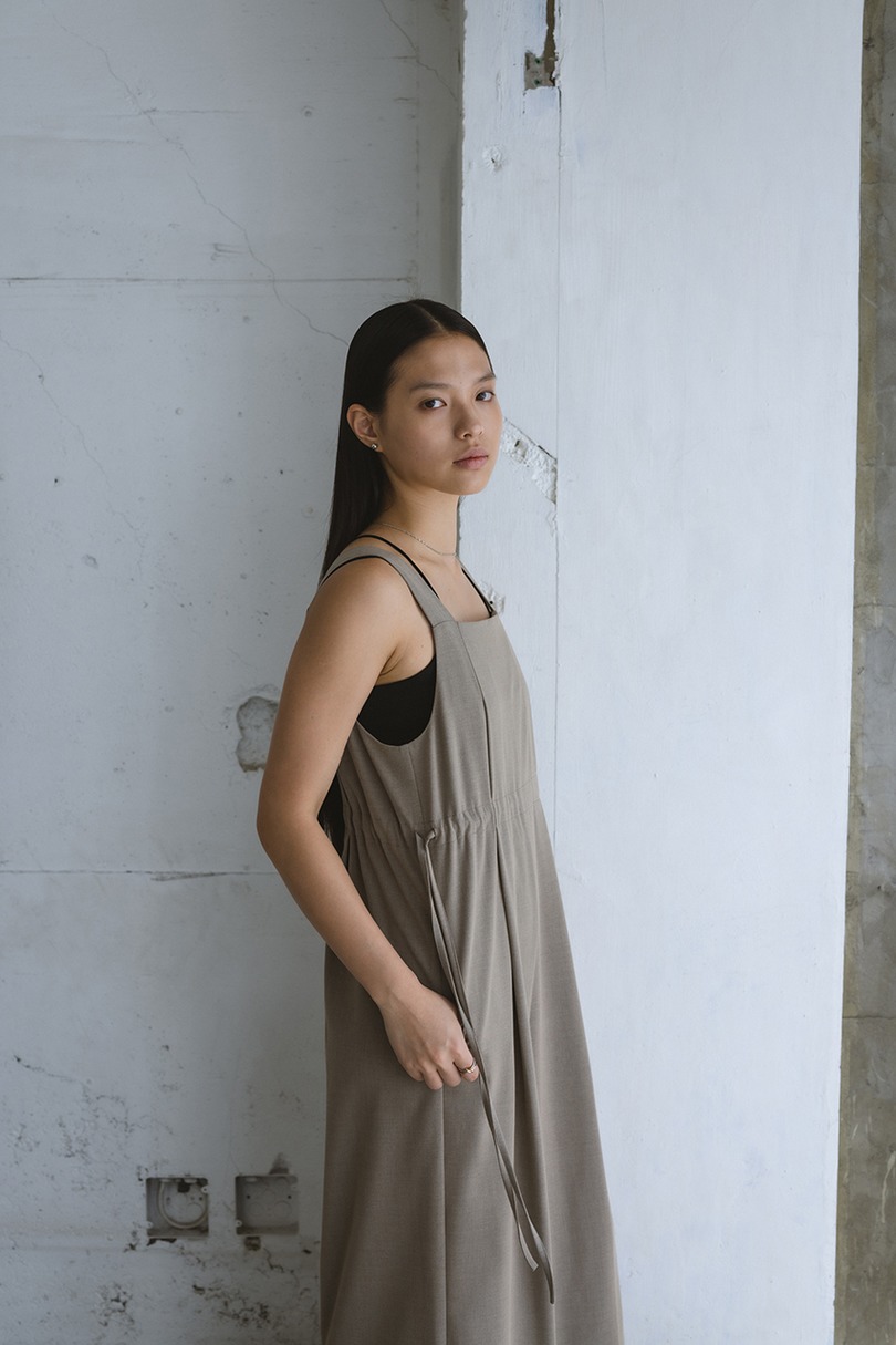 サイドギャザーワイドロンパース 詳細画像 L/BEG 5