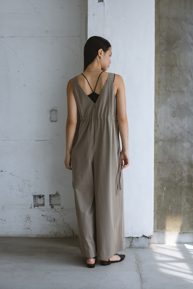 サイドギャザーワイドロンパース 詳細画像 L/BEG 6