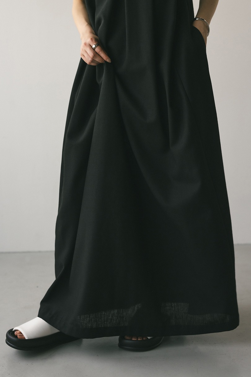 ビッグカラーフレアワンピース 詳細画像 BLK 11