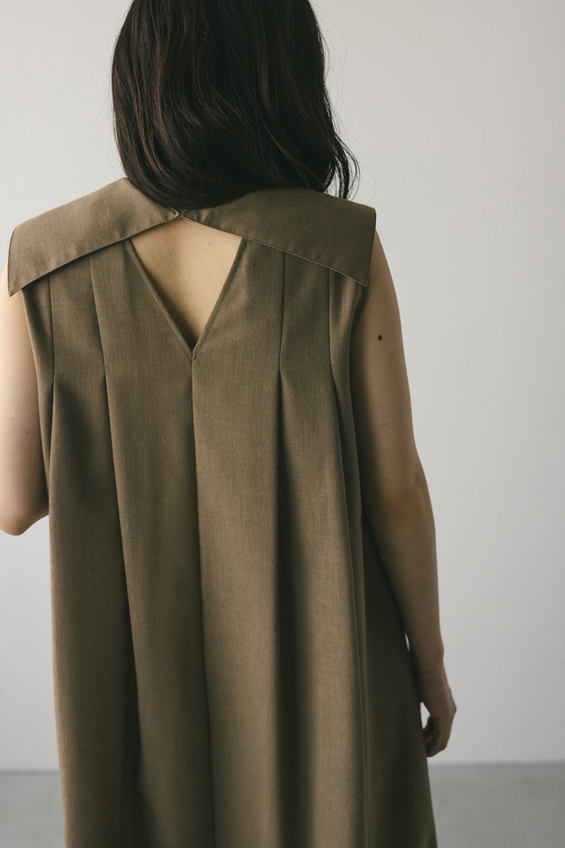 ビッグカラーフレアワンピース 詳細画像 L/BRN 12