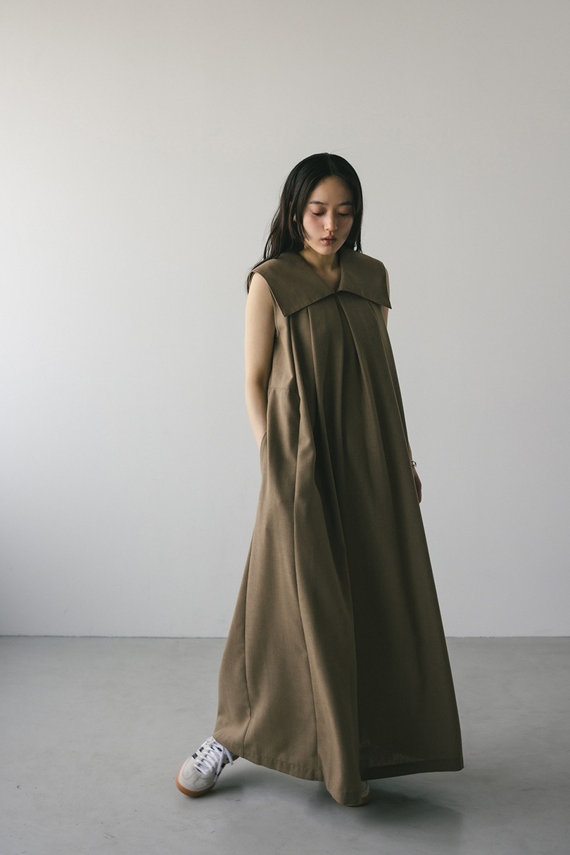 ビッグカラーフレアワンピース 詳細画像 L/BRN 3