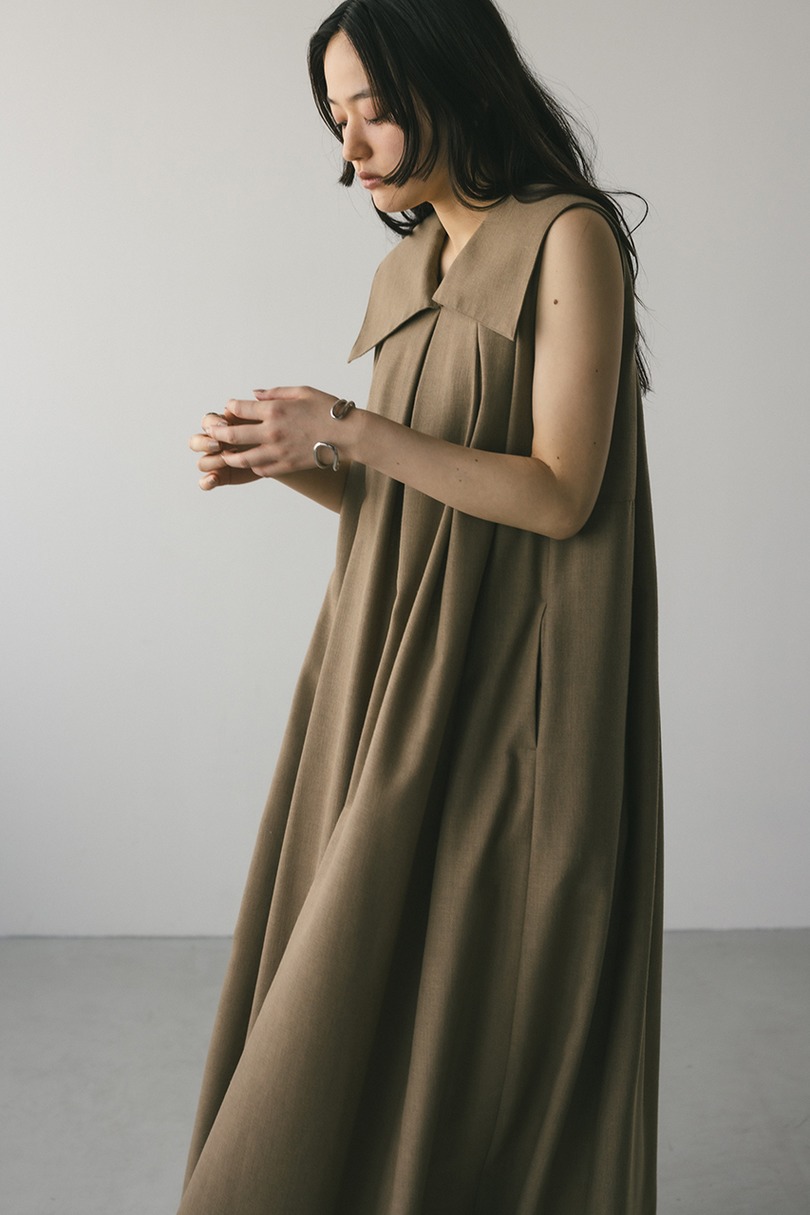 ビッグカラーフレアワンピース 詳細画像 L/BRN 8