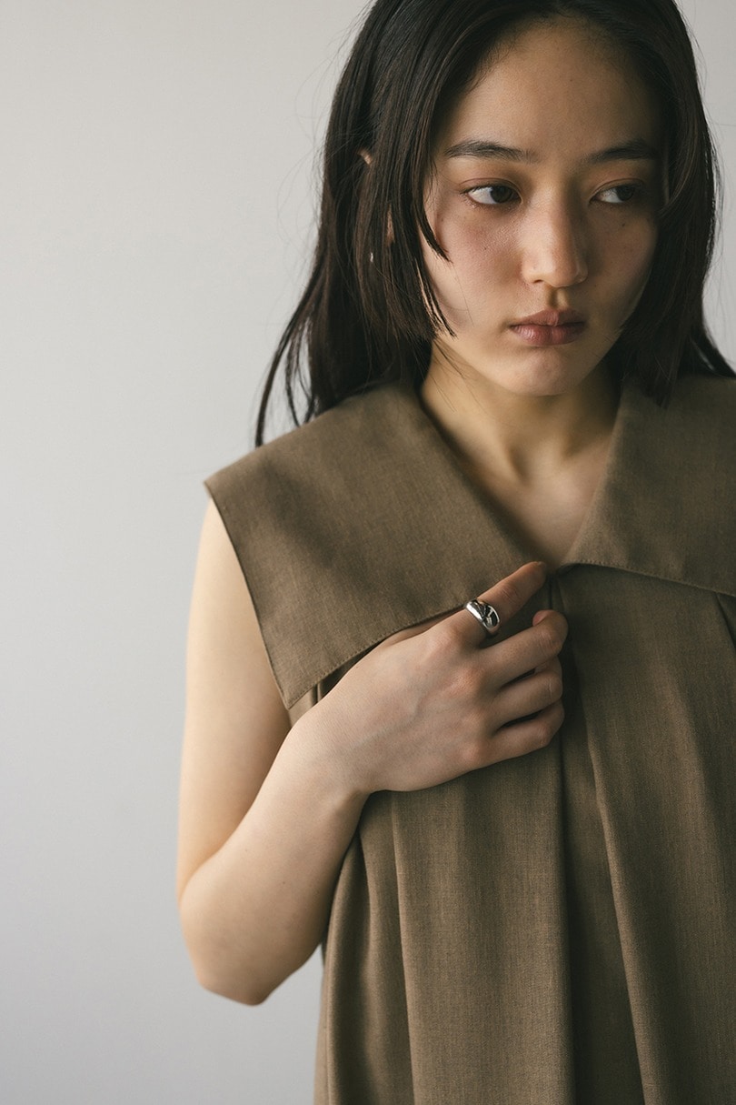 ビッグカラーフレアワンピース 詳細画像 L/BRN 9