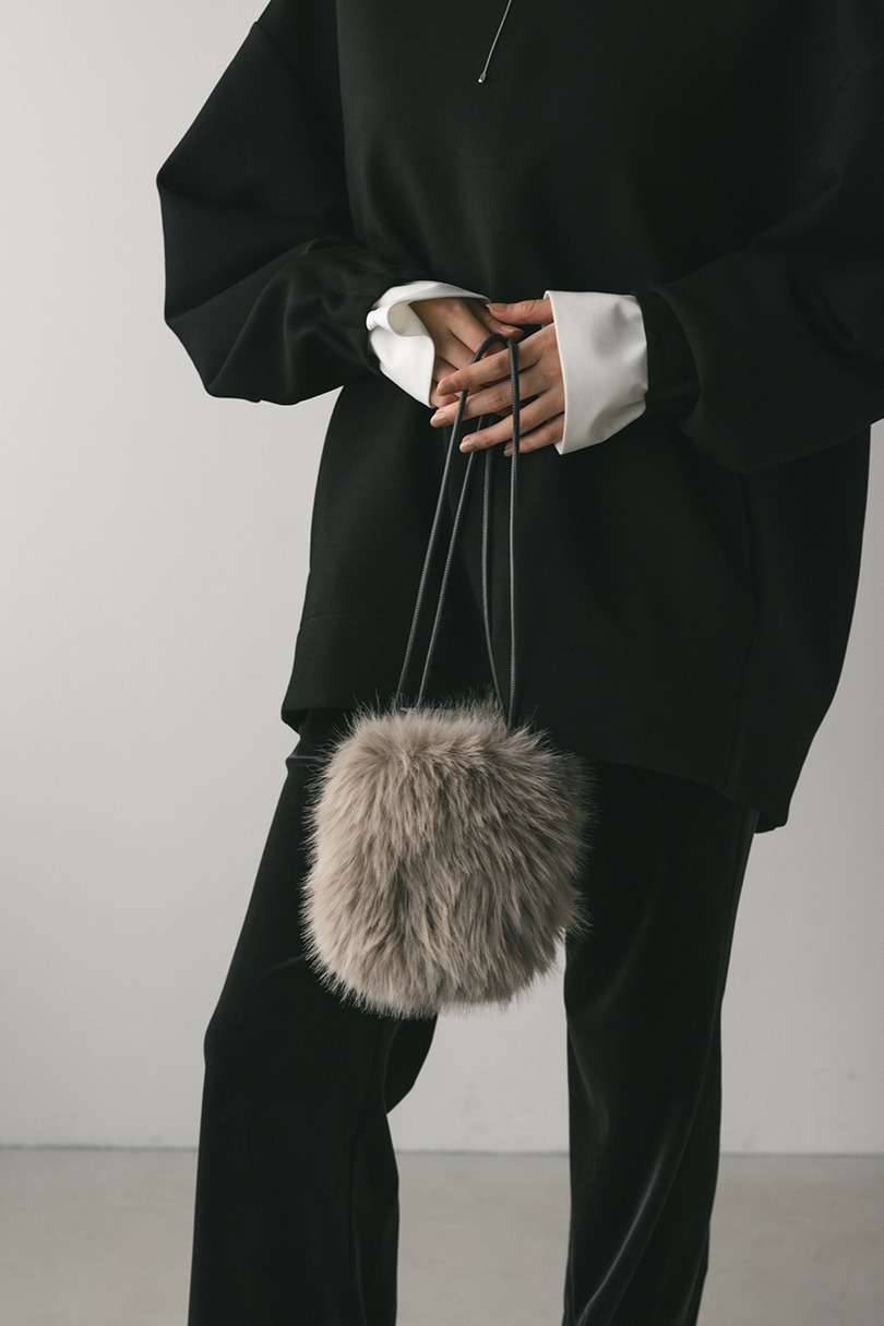 フェイクファーミニバッグ