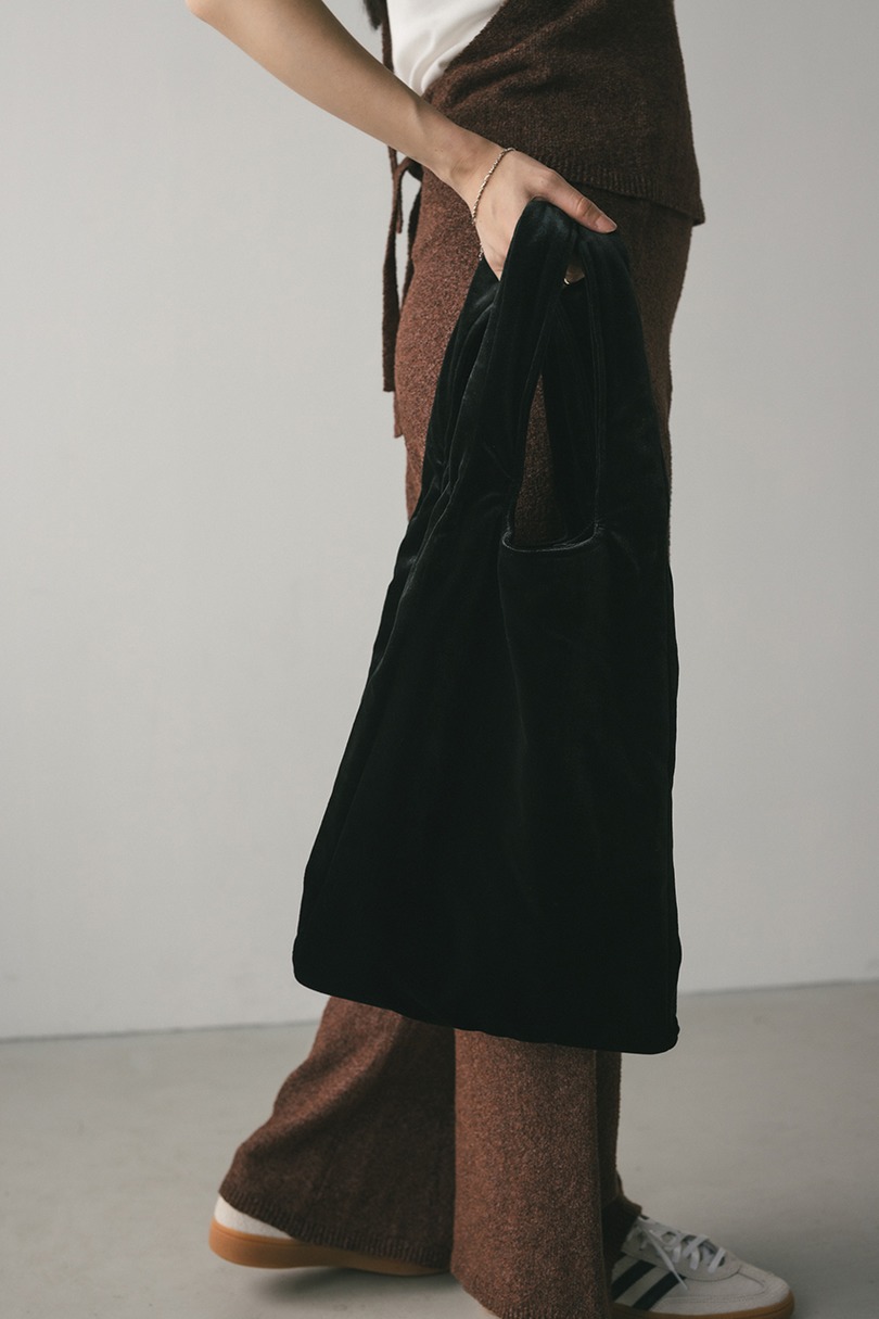 ベロアマルシェバッグ 詳細画像 BLK 2