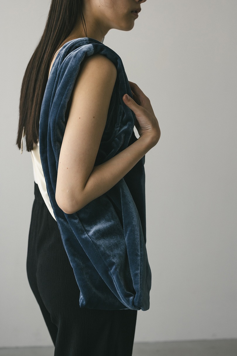 ベロアマルシェバッグ 詳細画像 BLU 2