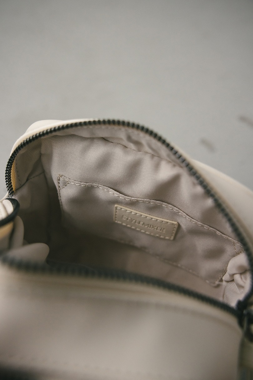 ダブルジップミニショルダーバッグ 詳細画像 WHT 8