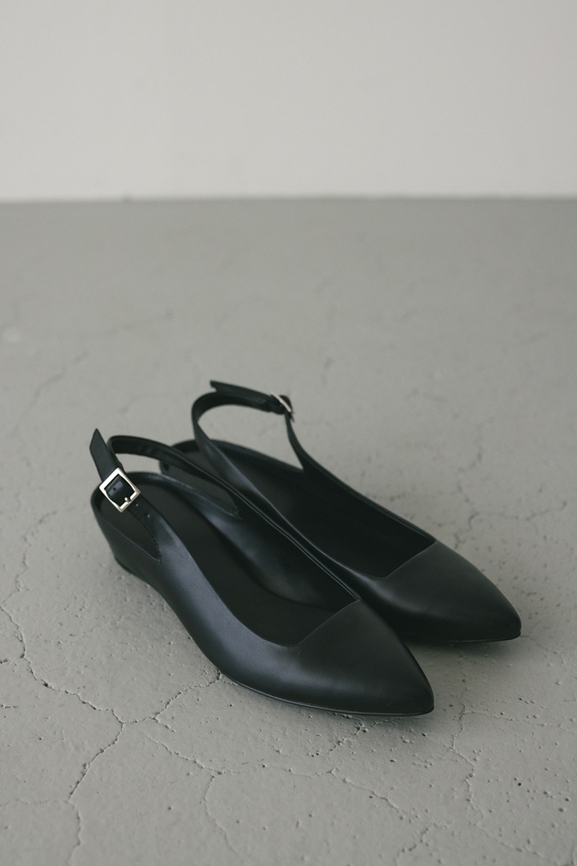 ストラップウエッジパンプス 詳細画像 BLK 2