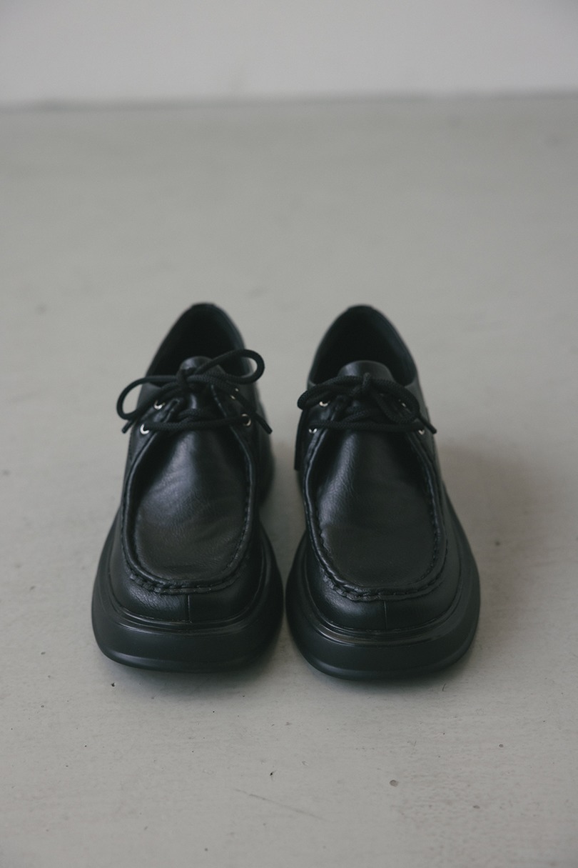 ボリュームソールレースアップローファー 詳細画像 BLK 2