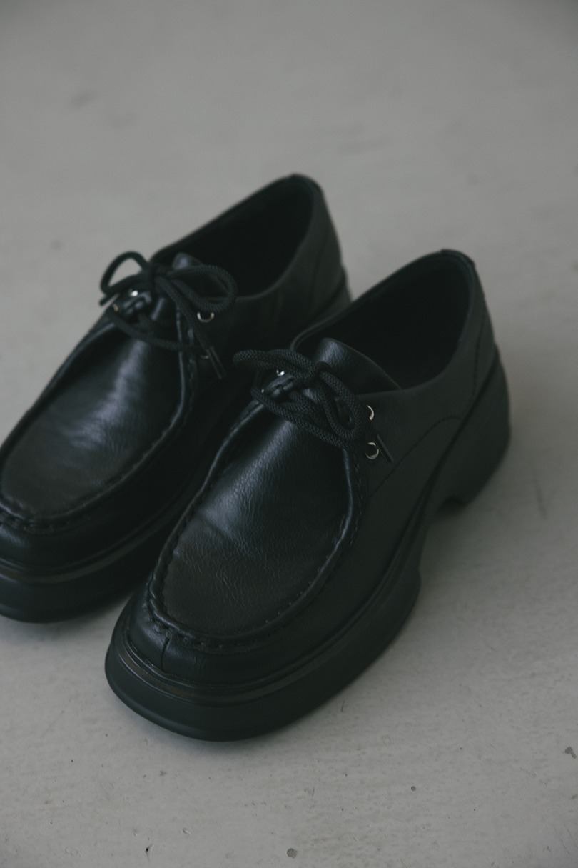 ボリュームソールレースアップローファー 詳細画像 BLK 3