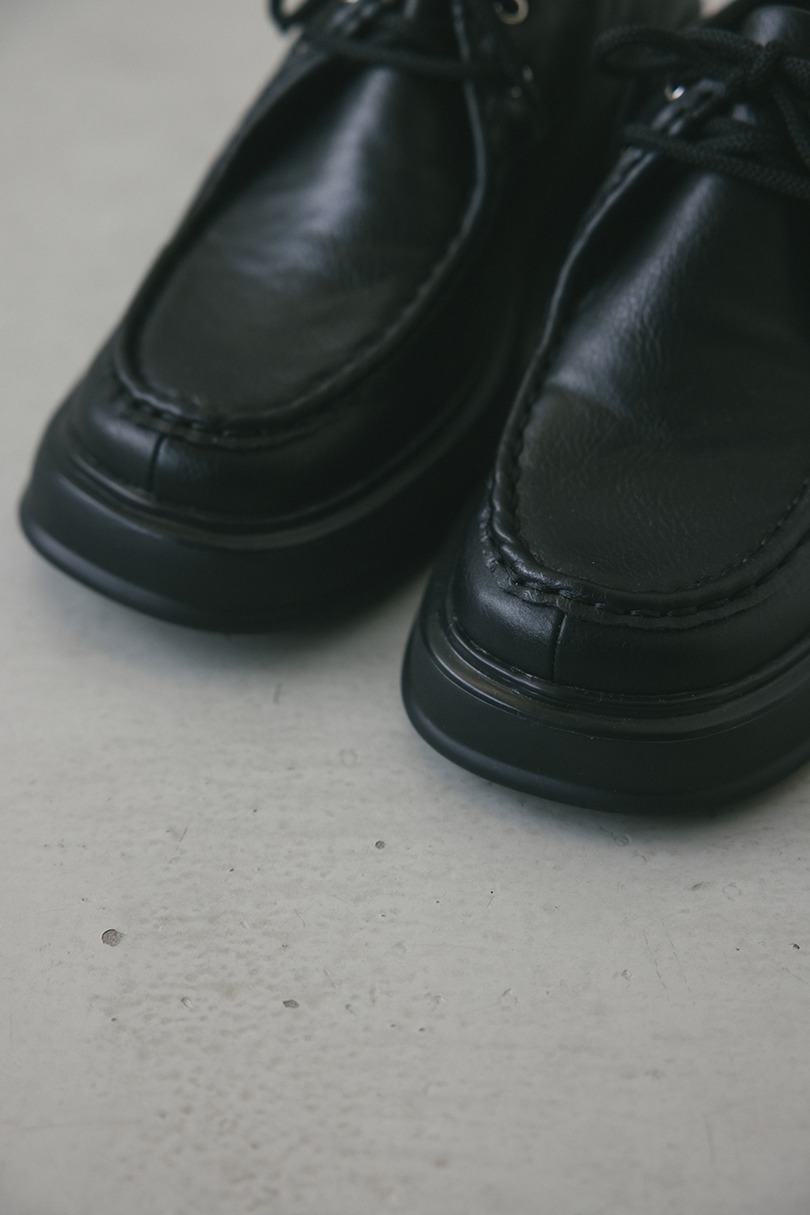 ボリュームソールレースアップローファー 詳細画像 BLK 7