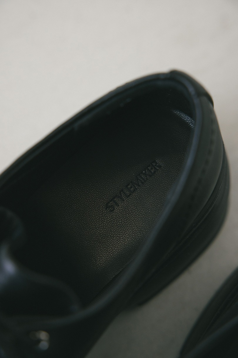 ボリュームソールレースアップローファー 詳細画像 BLK 9