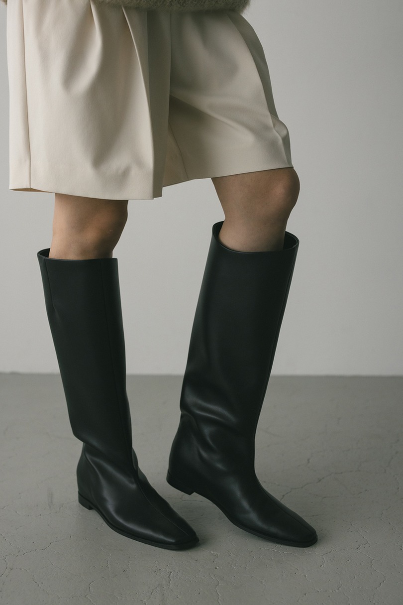 インヒールソールロングブーツ 詳細画像 BLK 2