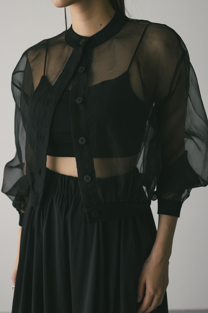 シアーコンビネーションカーディガン