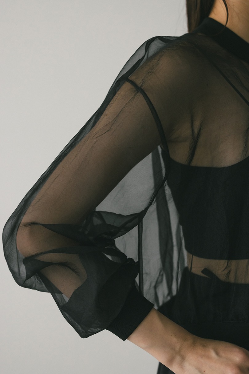 シアーコンビネーションカーディガン 詳細画像 BLK 10