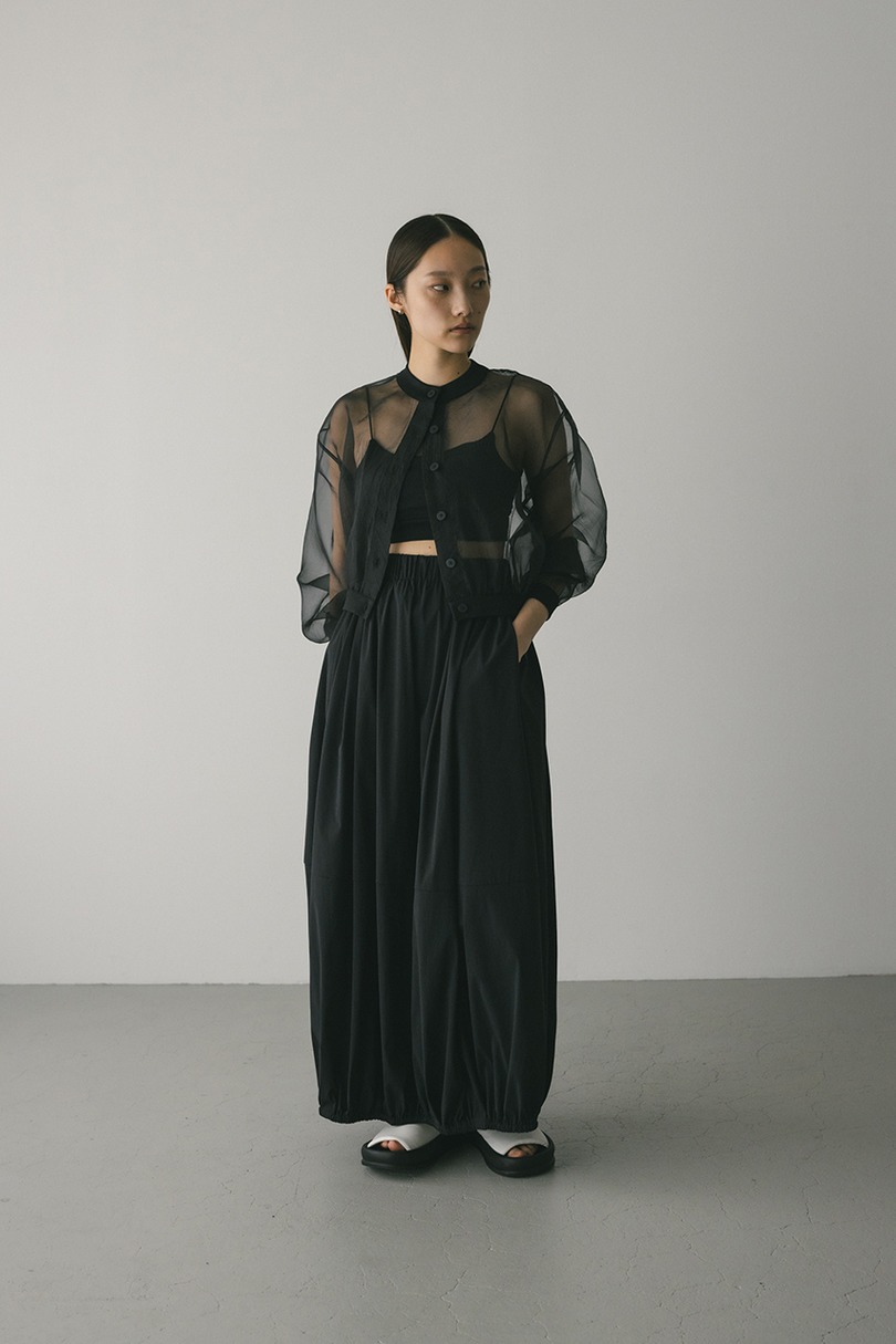 シアーコンビネーションカーディガン 詳細画像 BLK 2