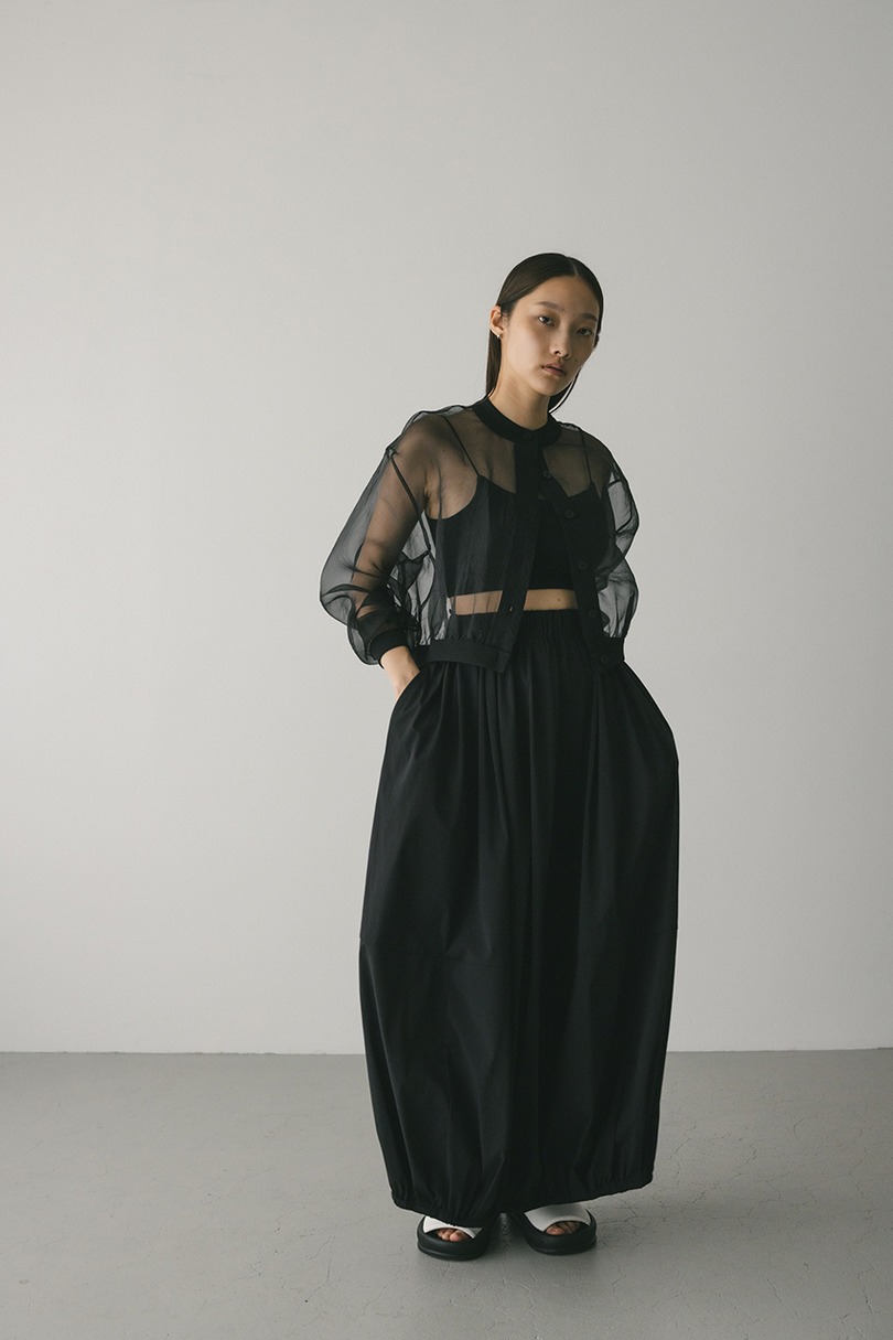 シアーコンビネーションカーディガン 詳細画像 BLK 3