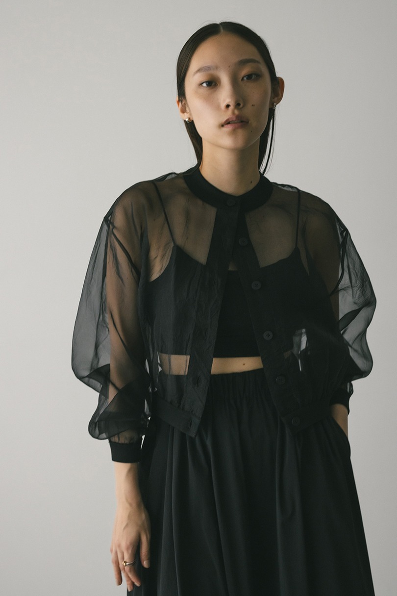 シアーコンビネーションカーディガン 詳細画像 BLK 6