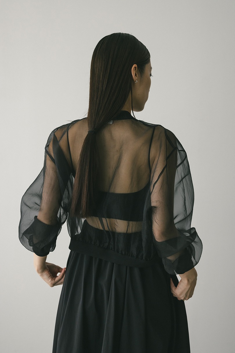 シアーコンビネーションカーディガン 詳細画像 BLK 7