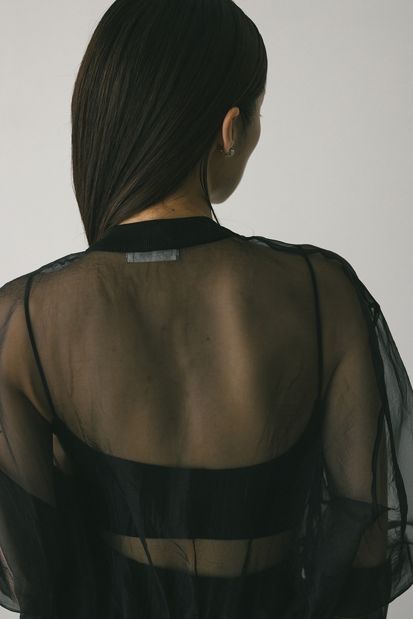 シアーコンビネーションカーディガン 詳細画像 BLK 8