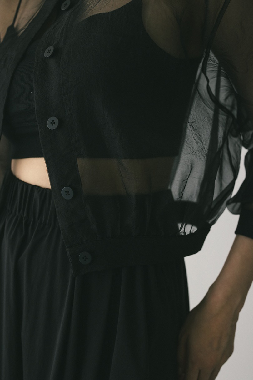 シアーコンビネーションカーディガン 詳細画像 BLK 9