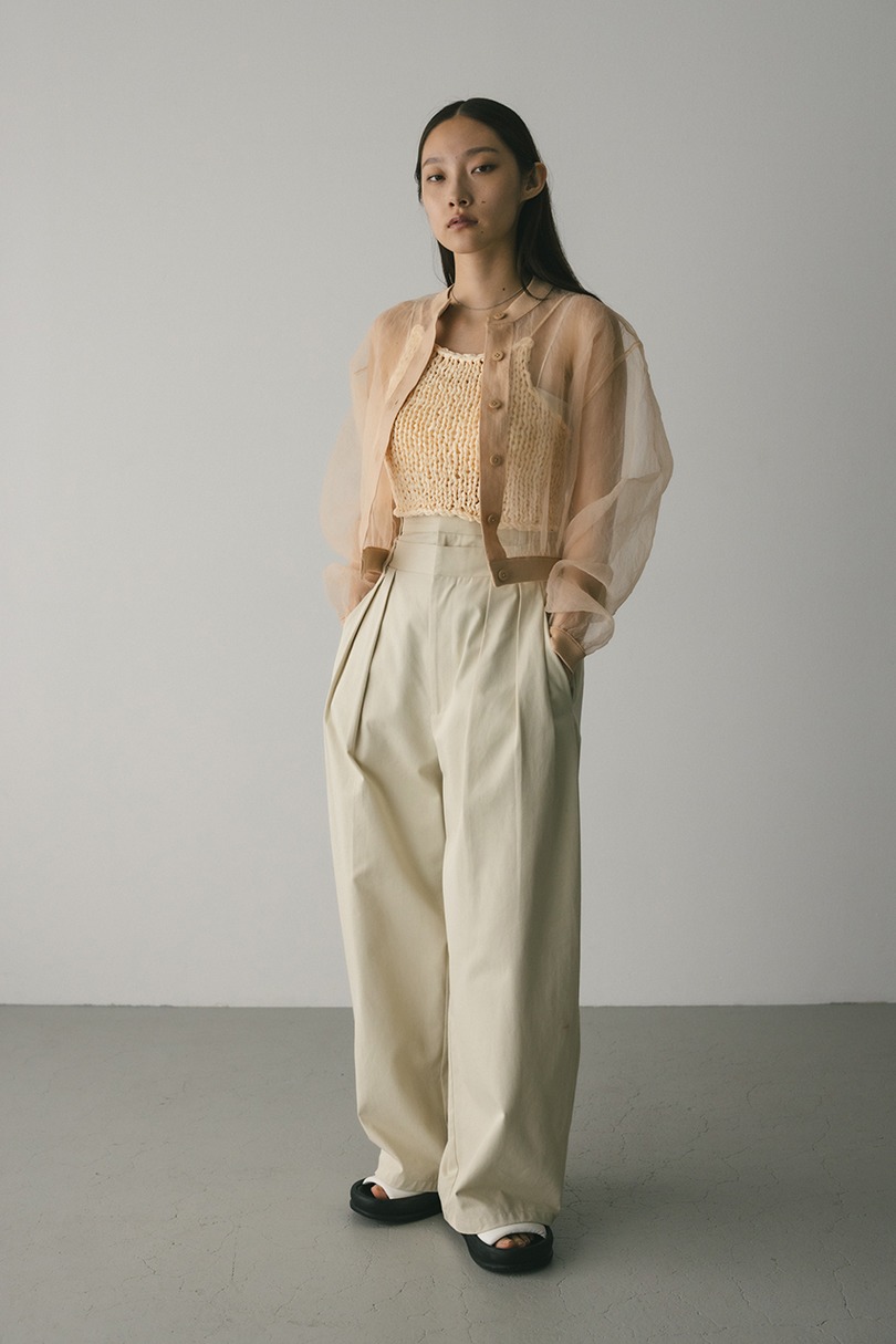 シアーコンビネーションカーディガン